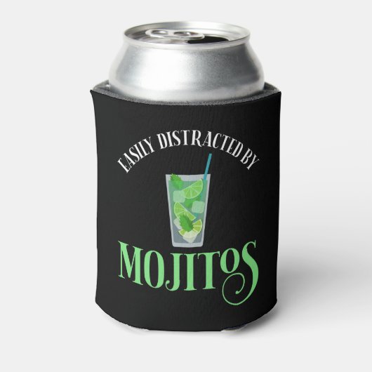 Gemakkelijk afgeleid door mojito's blikjeskoeler (Blikje Achterkant)
