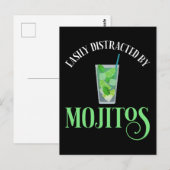 Gemakkelijk afgeleid door mojito's briefkaart (Voorkant / Achterkant)