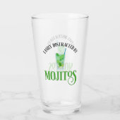 Gemakkelijk afgeleid door mojito's glas (Achterkant)