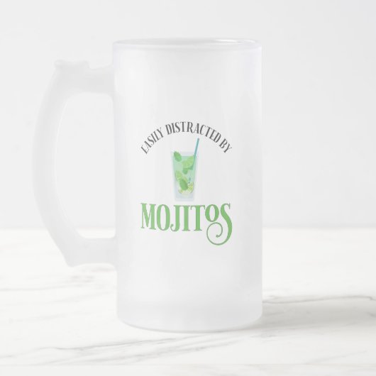 Gemakkelijk afgeleid door mojito's matglas bierpul (Links)