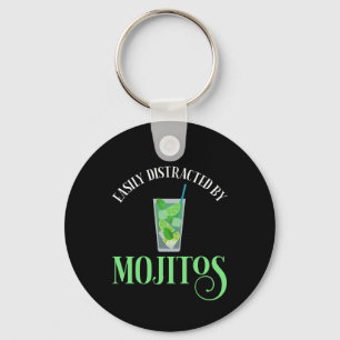 Gemakkelijk afgeleid door mojito's sleutelhanger