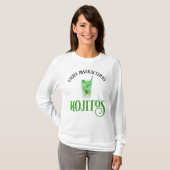 Gemakkelijk afgeleid door mojito's t-shirt (Voorkant volledig)