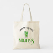 Gemakkelijk afgeleid door mojito's tote bag (Achterkant)
