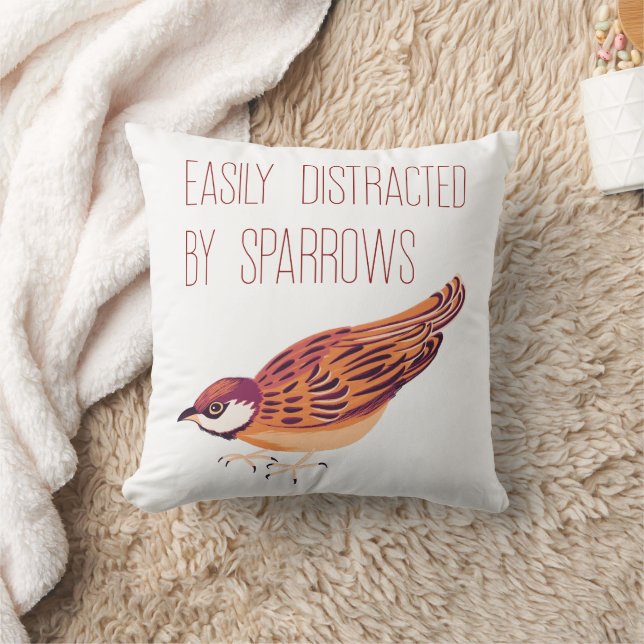 Gemakkelijk afgeleid door mussen kussen (Deken)