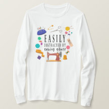 Gemakkelijk afgeleid door naaien spul Shirt, naaie