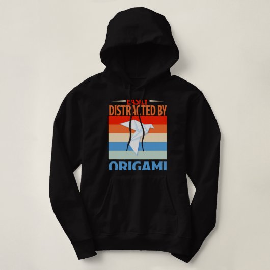 Gemakkelijk afgeleid door origami hoodie (Design voorkant)