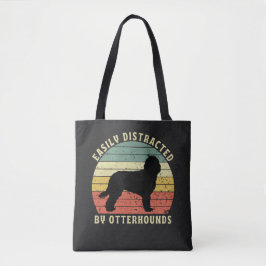 Gemakkelijk afgeleid door Otterhounds Tote Bag