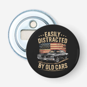 Gemakkelijk Afgeleid door Oude Auto's Klassieke Au Button Flesopener