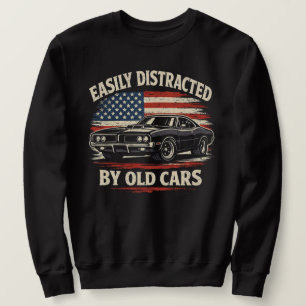 Gemakkelijk Afgeleid door Oude Auto's Klassieke Au Trui