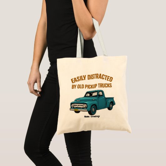 Gemakkelijk afgeleid door oude pick-up trucks Funn Tote Bag (Voorkant (product))