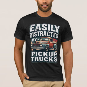 Gemakkelijk afgeleid door oude pick-up trucks - Gr T-shirt