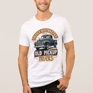 Gemakkelijk afgeleid door oude pick-up trucks - R Tri-Blend Shirt