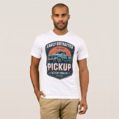 Gemakkelijk afgeleid door oude pick-up trucks - Re T-shirt (Voorkant volledig)