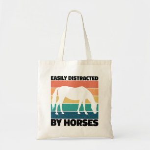Gemakkelijk afgeleid door paarden die liefhebber z tote bag