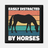 Gemakkelijk afgeleid door paardenliefhebbers Schat Magneet (Voorkant)