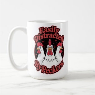 Gemakkelijk afgeleid door Peckers Koffiemok