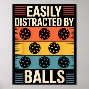Gemakkelijk afgeleid door pickleball poster