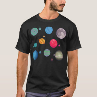 Gemakkelijk afgeleid door planeten t-shirt