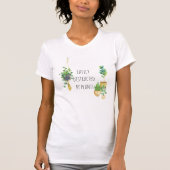 Gemakkelijk afgeleid door Planten Boho Waterverf P T-shirt (Voorkant)