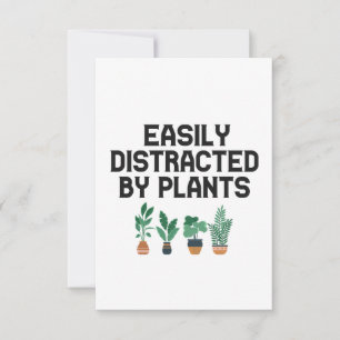 Gemakkelijk Afgeleid Door Planten Funny Tuinieren  Bedankkaart