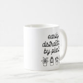 Gemakkelijk afgeleid door planten koffiemok (Voorkant rechts)