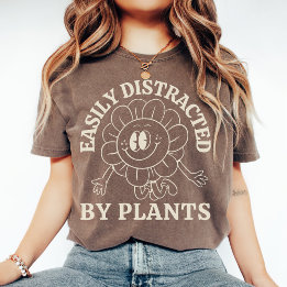 Gemakkelijk afgeleid door Planten | Plant Lady Lov T-shirt