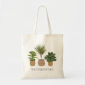 Gemakkelijk afgeleid door Planten potten Planten Tote Bag (Voorkant)