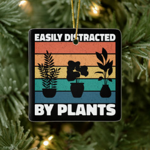 Gemakkelijk afgeleid door Planten tuinieren liefhe Keramisch Ornament