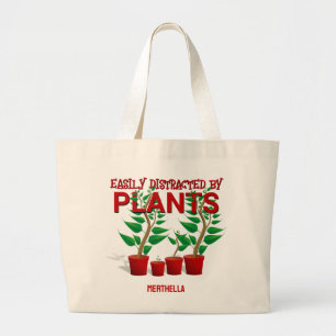 GEMAKKELIJK AFGELEID DOOR PLANTEN Unisex Grote Tote Bag
