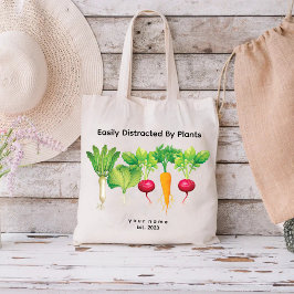 Gemakkelijk afgeleid door Planten / Waterverf groe Tote Bag