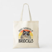 Gemakkelijk afgeleid door Ragdolls Tote Bag (Achterkant)