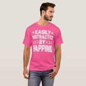Gemakkelijk afgeleid door rapen - Grappige rapper  T-shirt (Voorkant volledig)