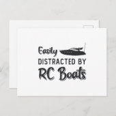 Gemakkelijk afgeleid door RC Boats Model Radio RC  Briefkaart (Voorkant / Achterkant)