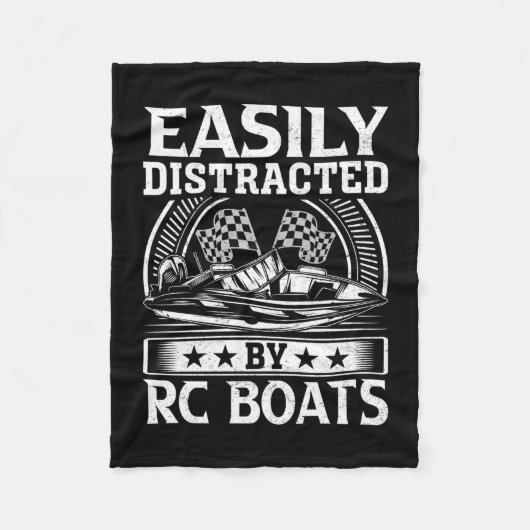 Gemakkelijk afgeleid door rc-boten - modelsnelheid fleece deken (Voorkant)