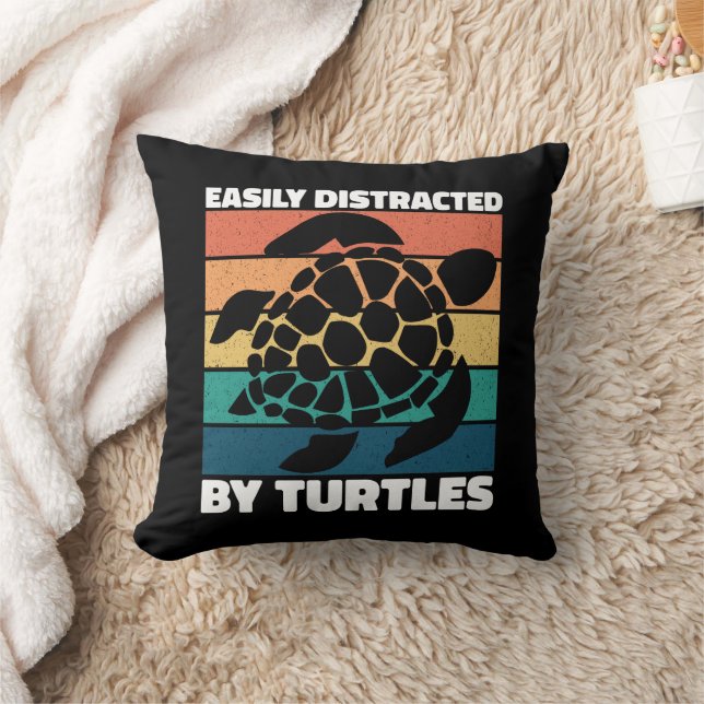 Gemakkelijk afgeleid door schildpadden Cool Zee An Kussen (Deken)