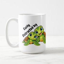 Gemakkelijk Afgeleid door Schildpadden | Mop met Z Koffiemok