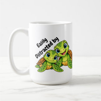 Gemakkelijk Afgeleid door Schildpadden | Mop met Z Koffiemok