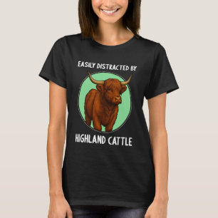 Gemakkelijk Afgeleid door Schotse Hooglanders Scho T-shirt