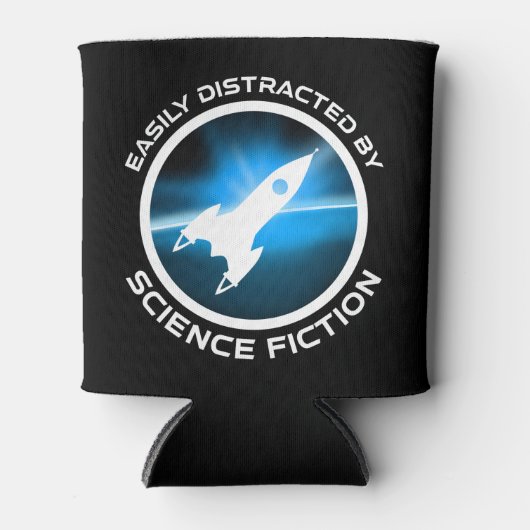Gemakkelijk Afgeleid Door Sciencefiction Blikjeskoeler (Voorkant)