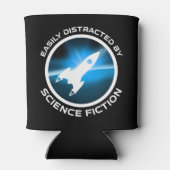 Gemakkelijk Afgeleid Door Sciencefiction Blikjeskoeler (Achterkant)