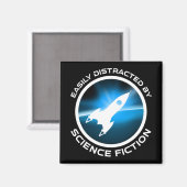 Gemakkelijk Afgeleid Door Sciencefiction Magneet (Voorkant / Achterkant)