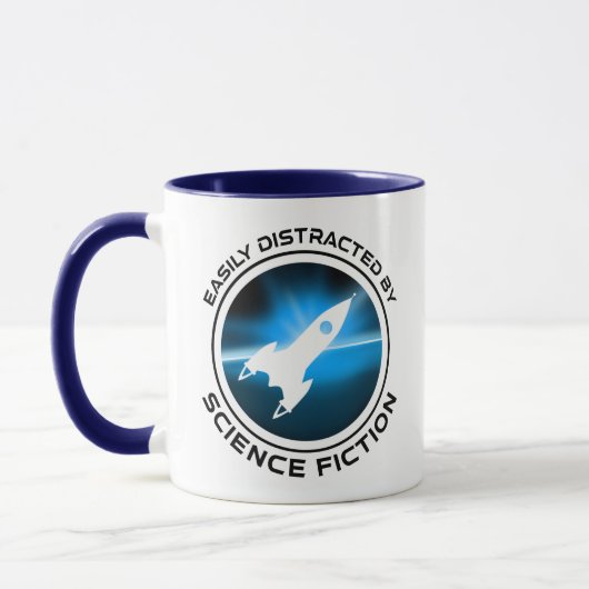Gemakkelijk Afgeleid Door Sciencefiction Mok (Links)
