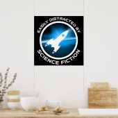 Gemakkelijk Afgeleid Door Sciencefiction Poster (Keuken)