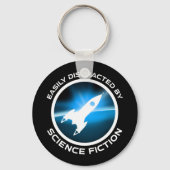 Gemakkelijk Afgeleid Door Sciencefiction Sleutelhanger (Achterkant)