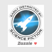 Gemakkelijk Afgeleid Door Sciencefiction Sticker (Vel)
