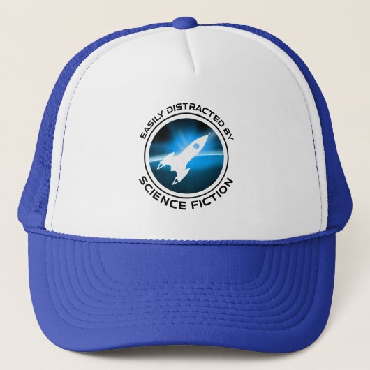 Gemakkelijk Afgeleid Door Sciencefiction Trucker Pet (Voorkant)