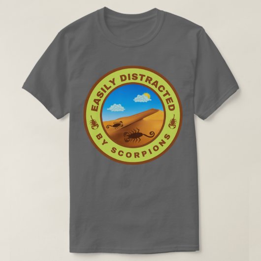 Gemakkelijk afgeleid door Scorpions T-shirt (Design voorkant)