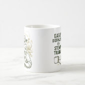 Gemakkelijk afgeleid door stoomtrein, treinbestuur koffiemok (Center)