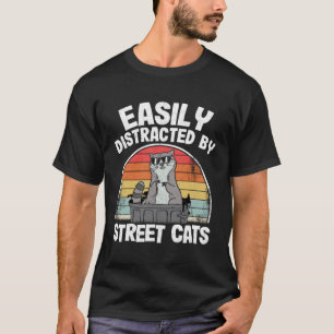 Gemakkelijk Afgeleid Door Straatkatten Wasbeer 6 T-shirt