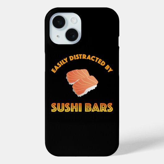 Gemakkelijk Afgeleid Door Sushi Bars Case-Mate iPhone Case (Achterkant)